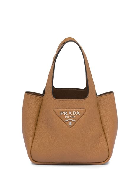 prada logo bag|prada logo plaque tote bag.